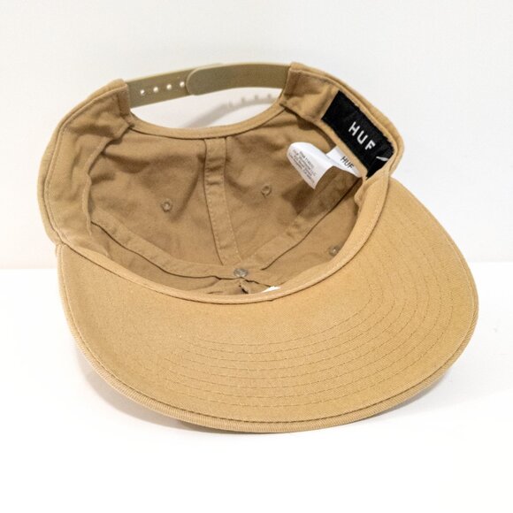 Huf ESS Unstructured Snapback Hat Toffee Triforce Six Panel Casual Activewear - Picture 3 of 4